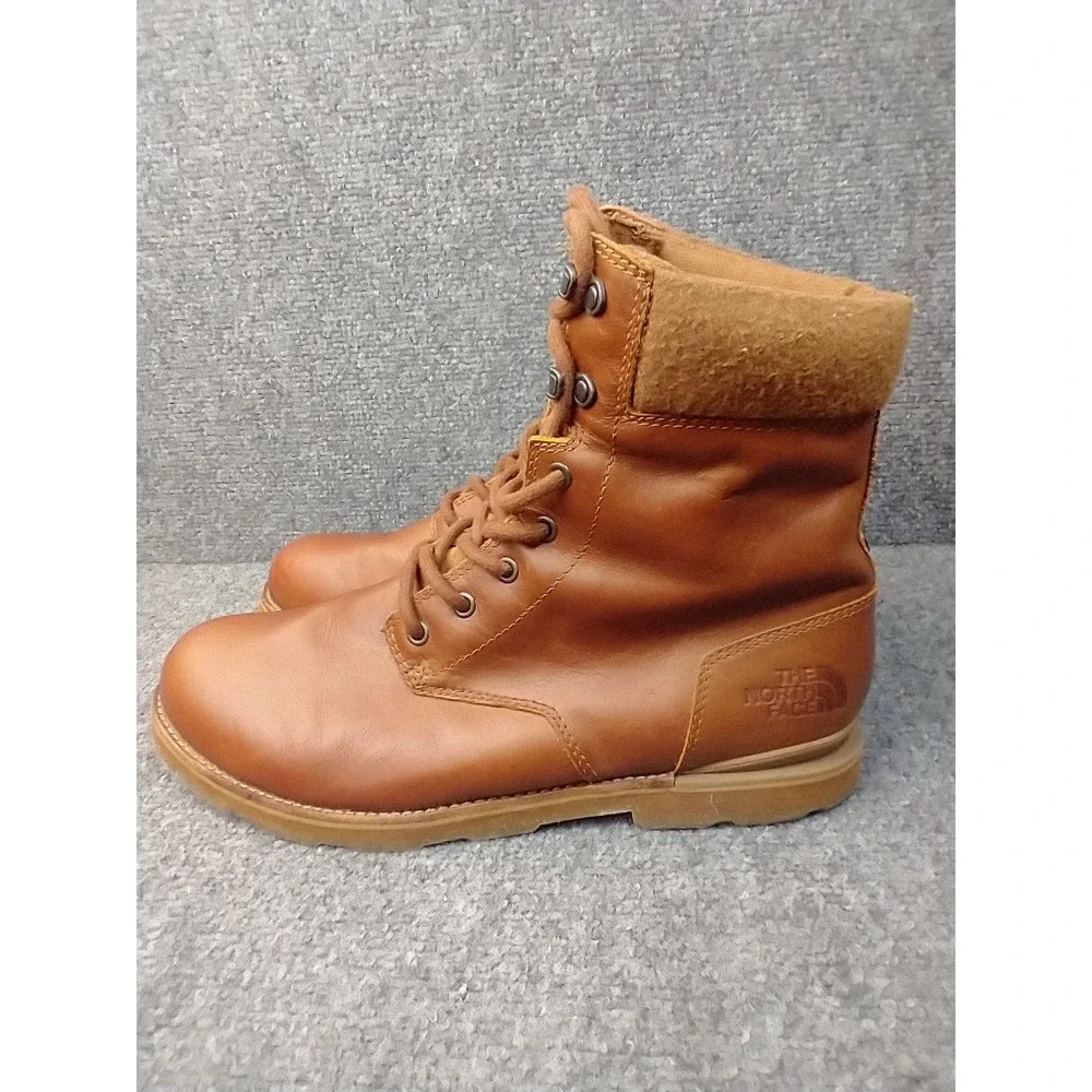 The North Face Bridgeton Mens 11 Brown Leather Work Boots PrimaLoft Primaloft